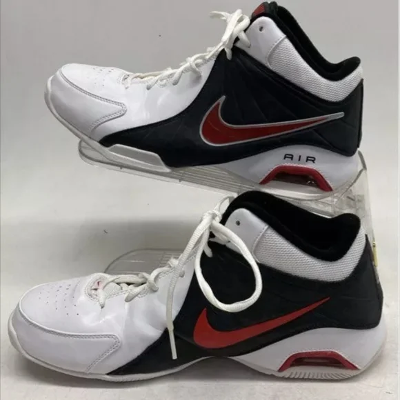 Nike Air Visi Pro Red White & Black Sneakers Size 9 Pre-owned Like New MSRP $119 - Picture 3 of 7